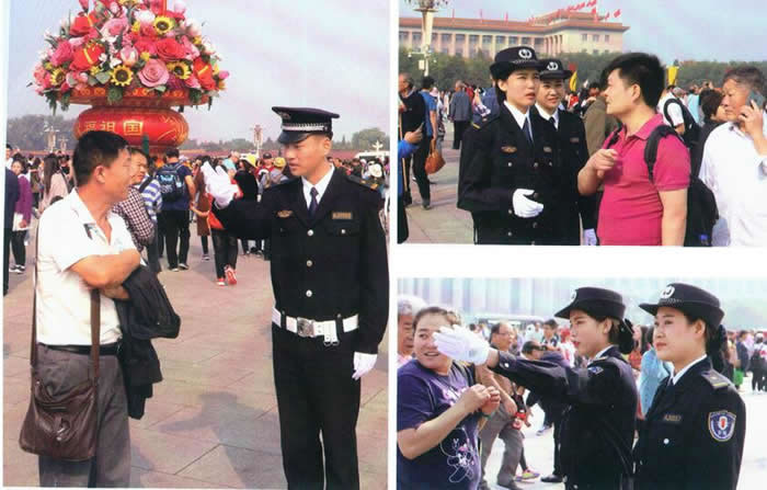 保安員爲遊客排憂解難